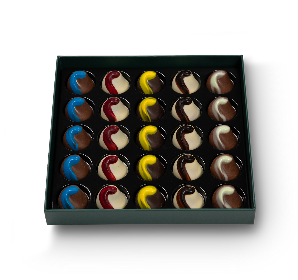 Coffret Vert Forêt 25 pralines