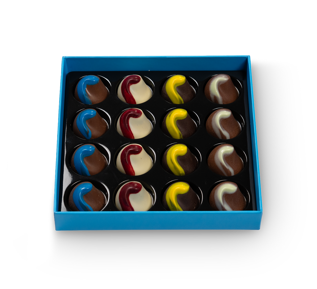 Coffret Bleu Azur 16 pralines