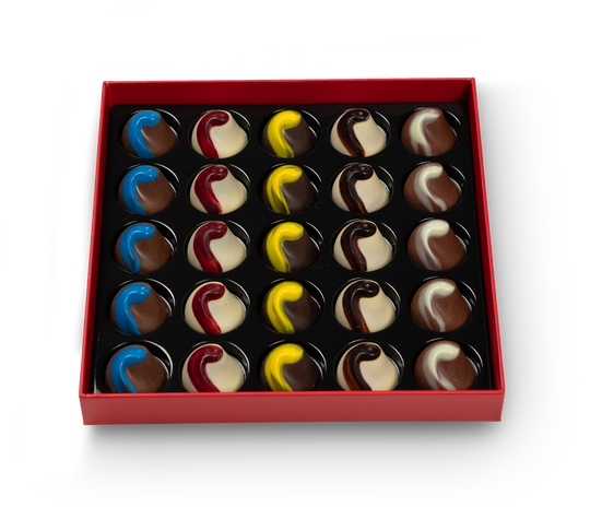 Coffret Rouge 25 pralines