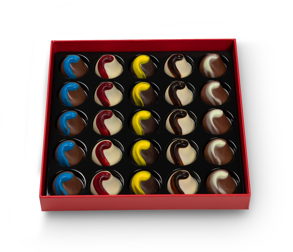 Coffret Rouge 25 pralines