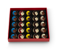 Coffret Rouge 25 pralines