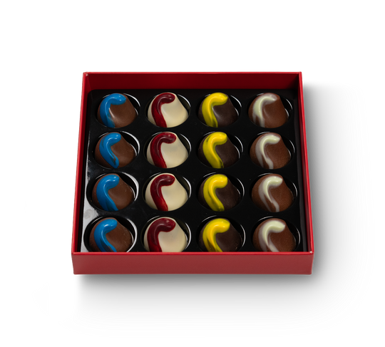 Coffret Rouge 16 pralines