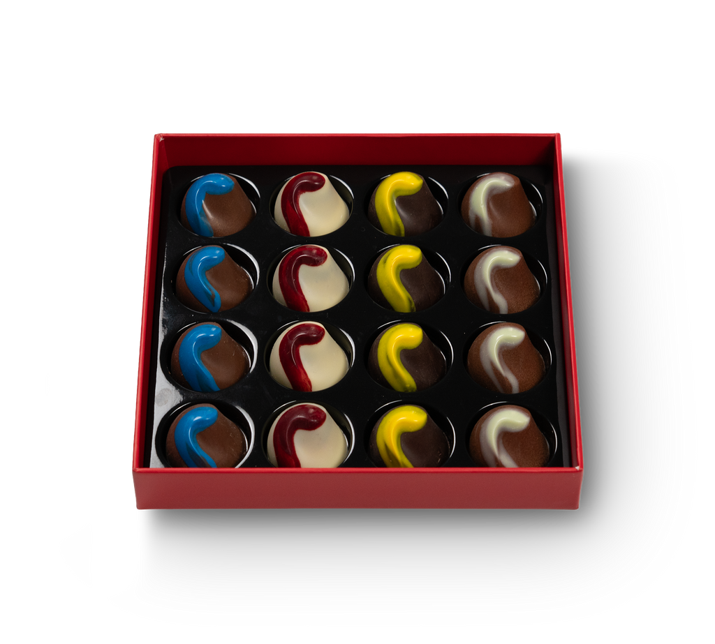 Coffret Rouge 16 pralines